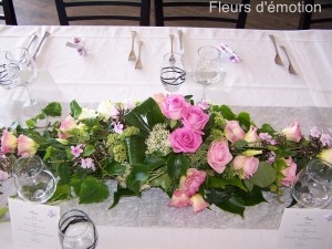 table mariage fleurs d'émotion