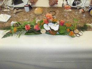 table mariage fleurs d'émotion
