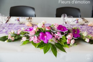 table mariage fleurs d'émotion