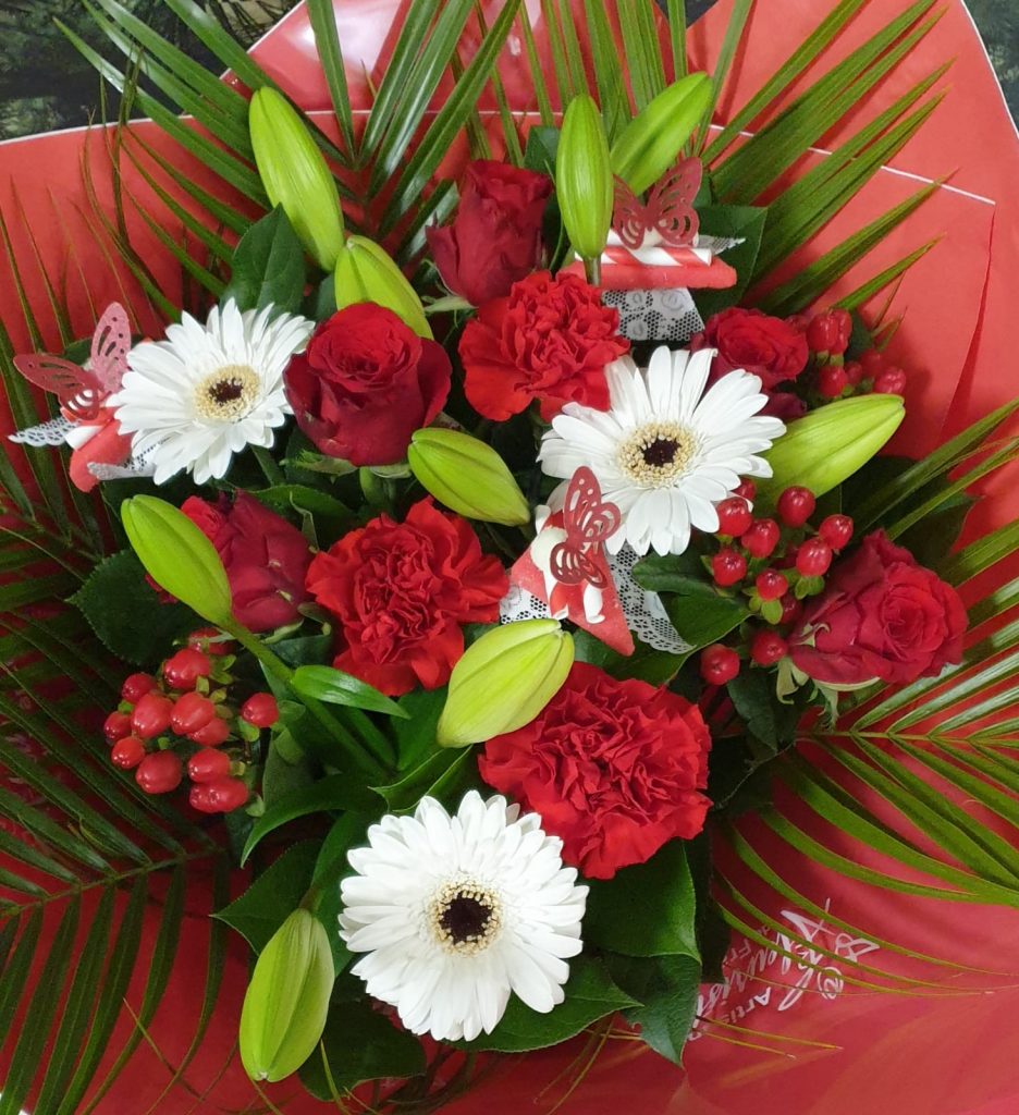 Bouquet rouge Amour maternel